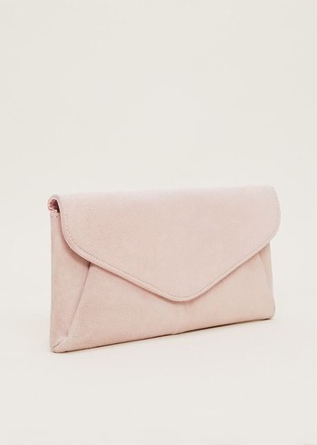 Phase Eight Wendie Suede Bags Rose Australia | JP6932754